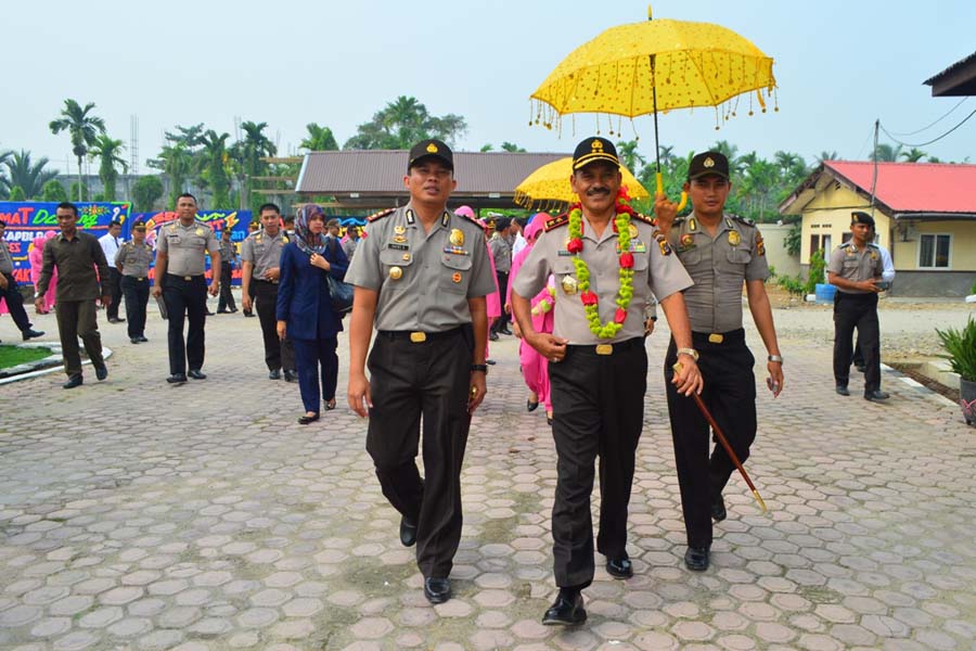 Kapolda Aceh Irjen Pol Husein Hamidi saat kunker ke Polres Aceh Utara. Foto Zulkifli Anwar/Atjehpost.Co